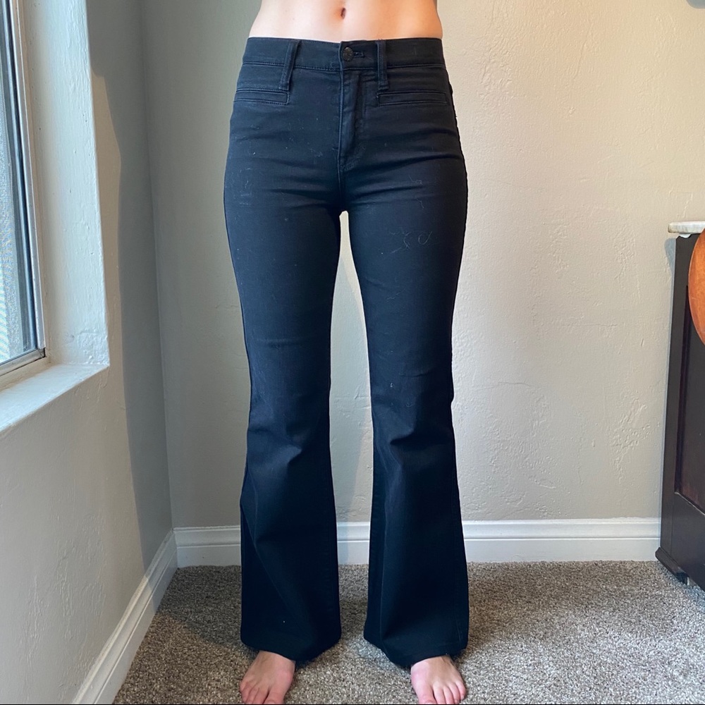 Madewell Flea Market Flare Jeans in Black